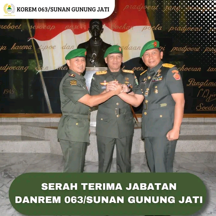 SERAH TERIMA JABATAN DANREM 063/SUNAN GUNUNG JATI