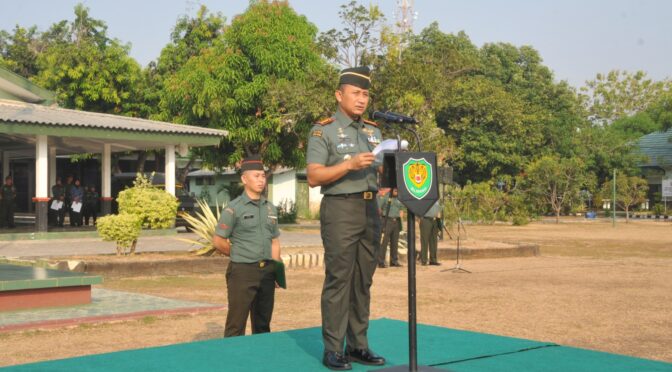 Korem 063/Sunan Gunung Jati menggelar upacara peringatan Hari Sumpah Pemuda Ke-96