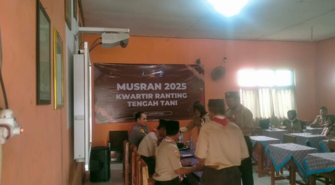 Anggota Koramil 0620-02/Tengahtani Hadiri Musran dan Pelantikan Majelis Pembimbing Ranting