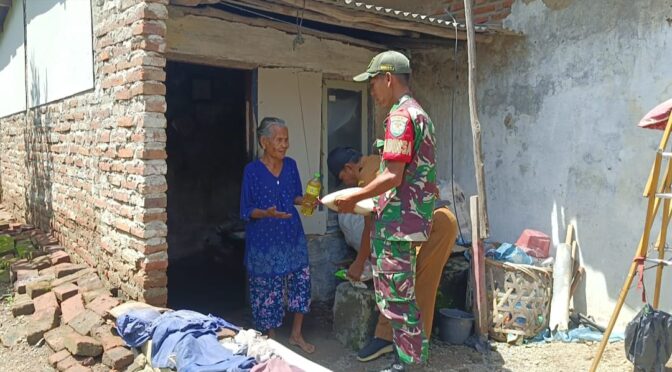 Koramil 0620-01/Gunungjati Berbagi: Kepedulian untuk Warga Kurang Mampu