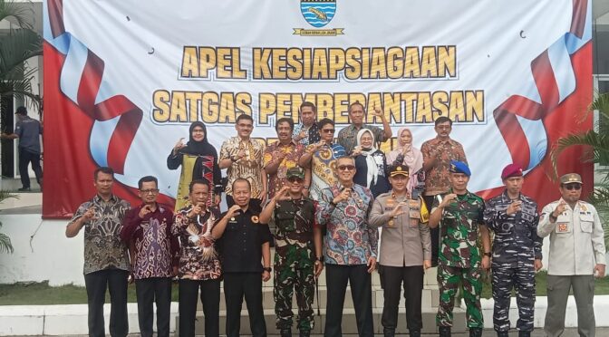 Apel Satgas Pemberantasan Premanisme Tingkat Kota Cirebon.Dandim 0614/Kota Cirebon : Komitmen Jaga Stabilitas Keamanan
