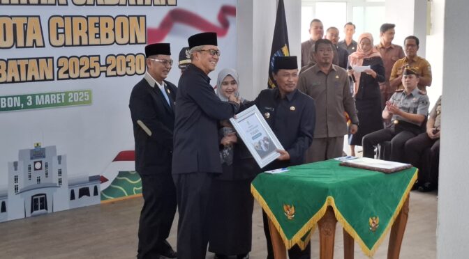 Dandim 0614/Kota Cirebon hadiri Serah Terima Jabatan Walikota Cirebon Periode 2025-2030