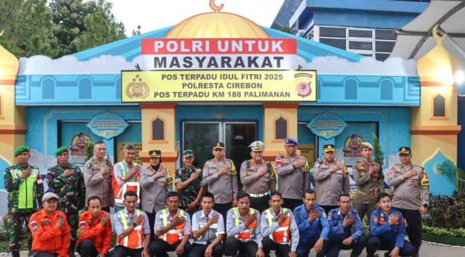 Kapolresta Cirebon Terima Kunjungan Kapolda Jawa Barat ke Pos Terpadu Hingga Pos Pelayanan di Kabupaten Cirebon