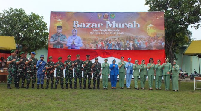Stand Kodim 0614/Kota Cirebon, Meriahkan Kegiatan Bazar Murah Ramadhan.