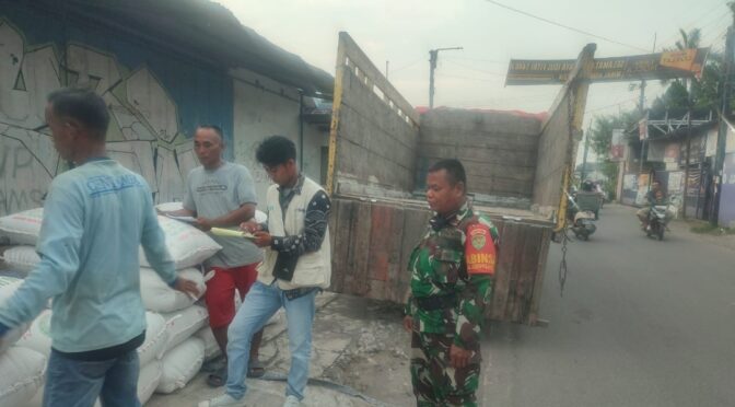 Serma Sanija Dampingi Kegiatan SERGAB Panen Padi di Desa Pamijahan