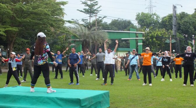 Perkokoh Sinergi, Kodim 0614/Kota Cirebon Adakan Silaturahmi dan Olahraga Bersama Forkopimda.