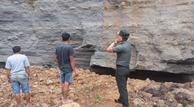 Dandim 0614/Kota Cirebon Tinjau Lokasi Longsor di Galian C Kedung Jumbleng, Dua Korban dan Satu Truk Tertimbun
