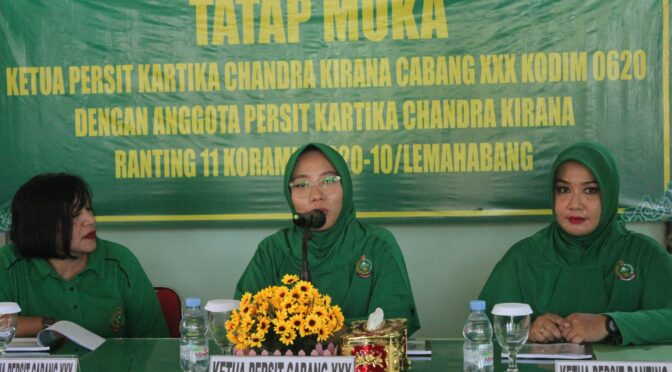 Kunjungan Ketua Persit KCK Cabang XXX ke Jajaran Koramil (Ranting)