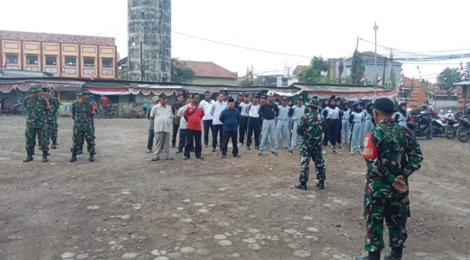 Karya Bhakti di Masjid Baiturahman Desa Panguragan Kulon, Dipimpin oleh Danramil 0620-19/Arjawinangun Kapten Kav Tarjo