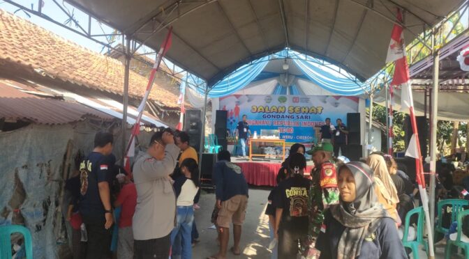Babinsa Koramil 0620-14/Weru Laksanakan Monitoring Perlombaan HUT RI ke-80 di Desa Kertasari